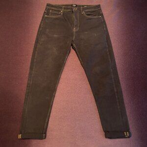 Cotton On Black Wash Tapered Leg Jeans | W32